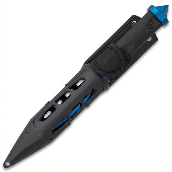United Cutlery M48 Blue Cyclone Twisted Boot Knife 5.75
