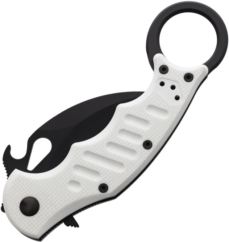 Fox 599 White G10 Folding Karambit - Emerson Wave