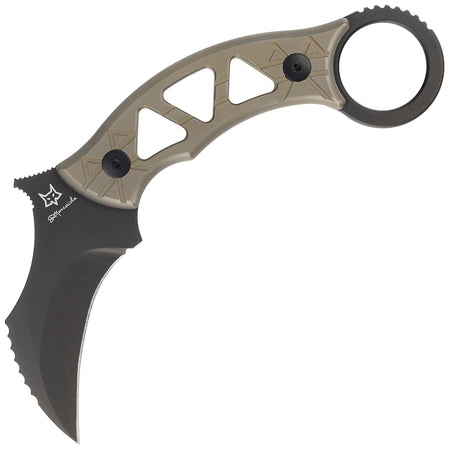 Fox 803 TiPVD Marcaida M390 Titanium Fixed Karambit - Emerson Wave