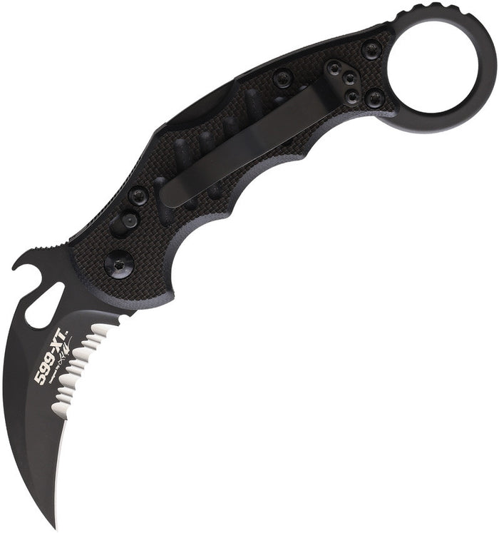 Fox 599XTS G10 Black Folding Karambit - Emerson Wave (FX599XTS)