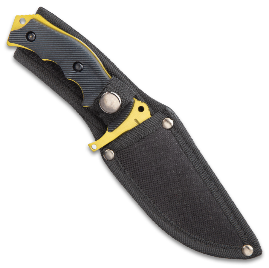 Solar Gold Fixed Blade Knife Set | Black Legion (BV573)