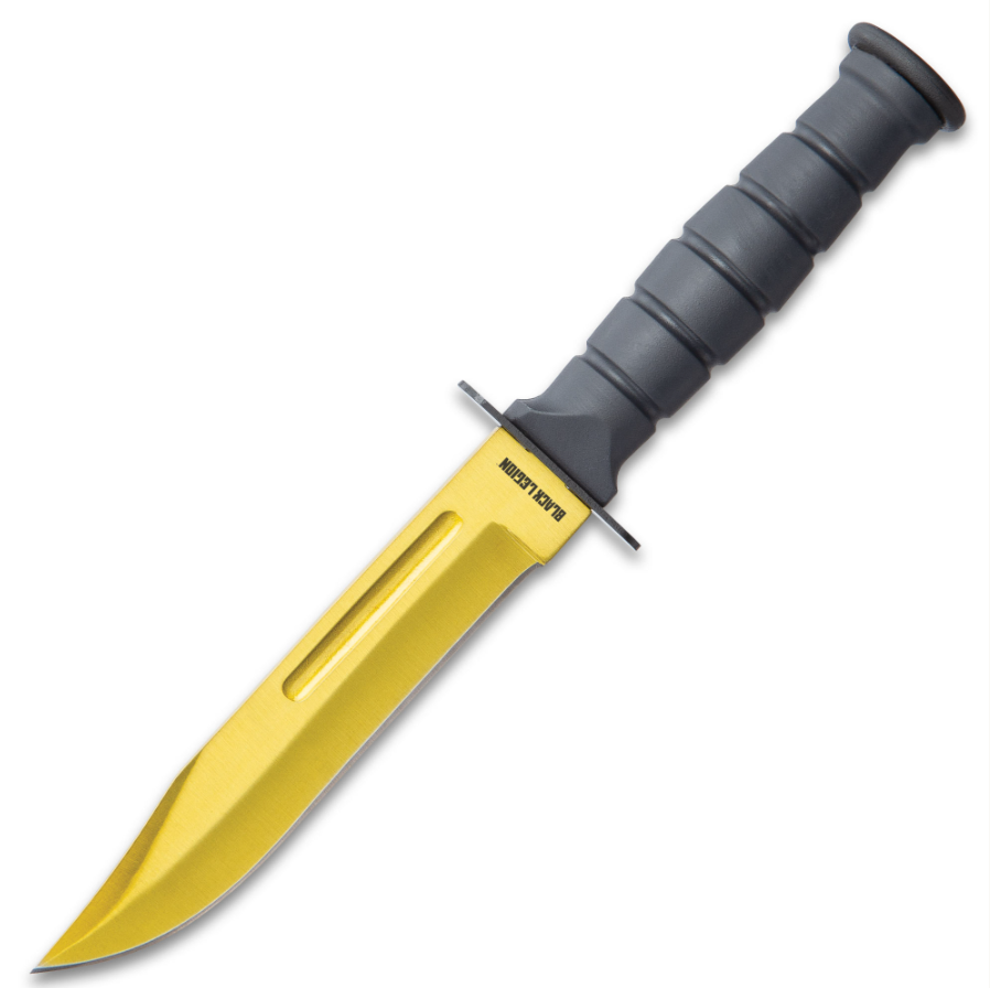 Solar Gold Fixed Blade Knife Set | Black Legion (BV573)
