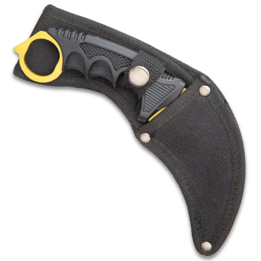 Solar Gold Fixed Blade Knife Set | Black Legion (BV573)