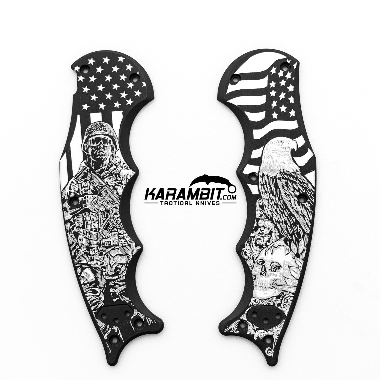 Fox EVO Handle Set - The Patriot (FX-EVO-H-AL-Patriot)