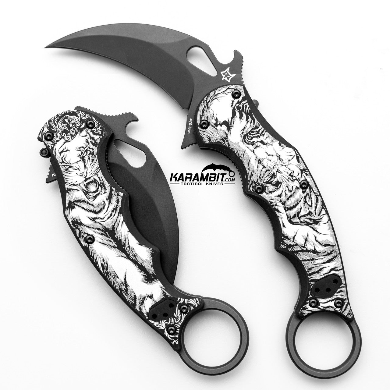 Fox EVO Handle Set - The Tiger King (FX-EVO-H-AL-TheTgrKng)