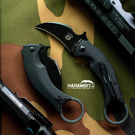 Fox Bastinelli Black Bird Folding Karambit - Emerson Wave