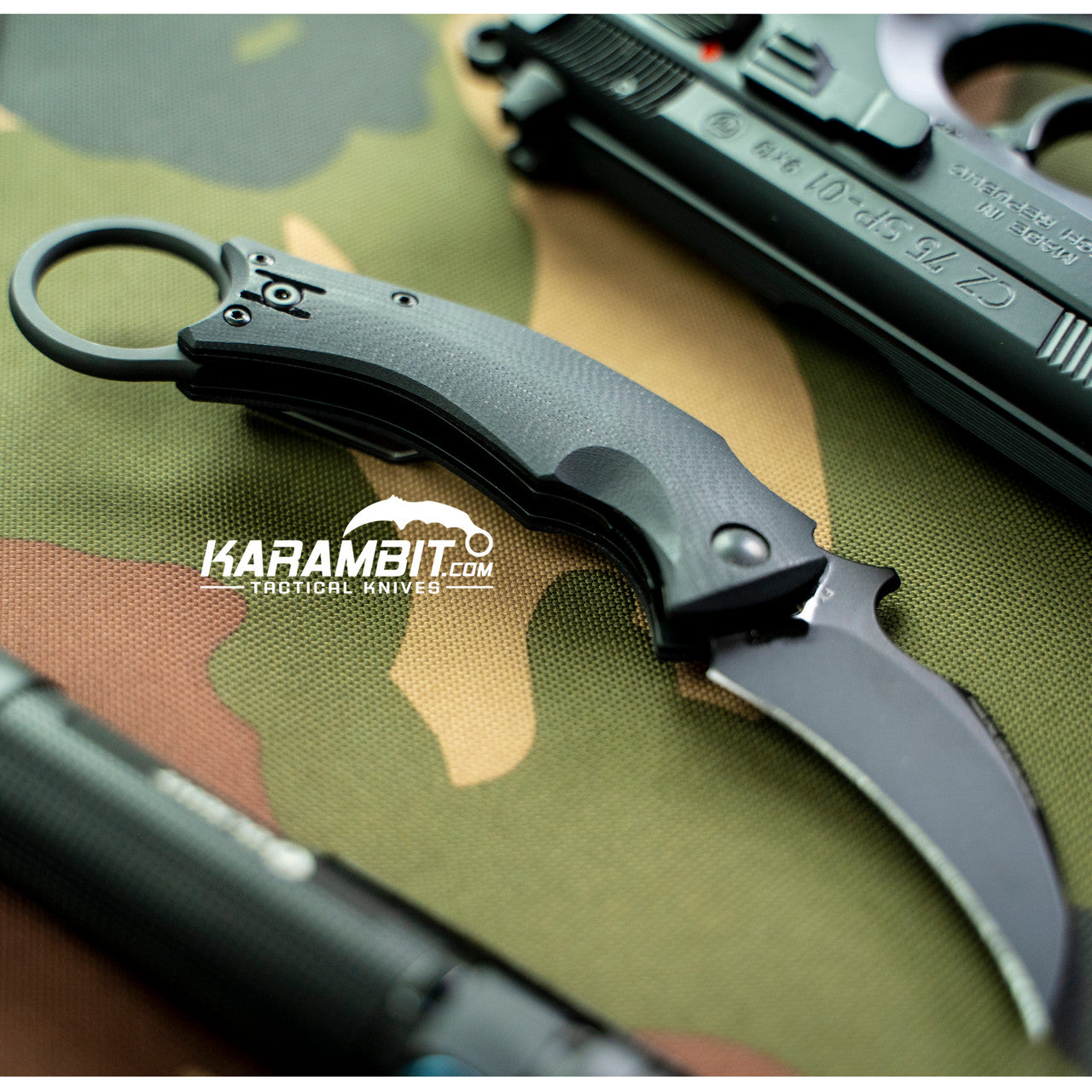 Fox Bastinelli Black Bird Folding Karambit - Emerson Wave (FX-591)