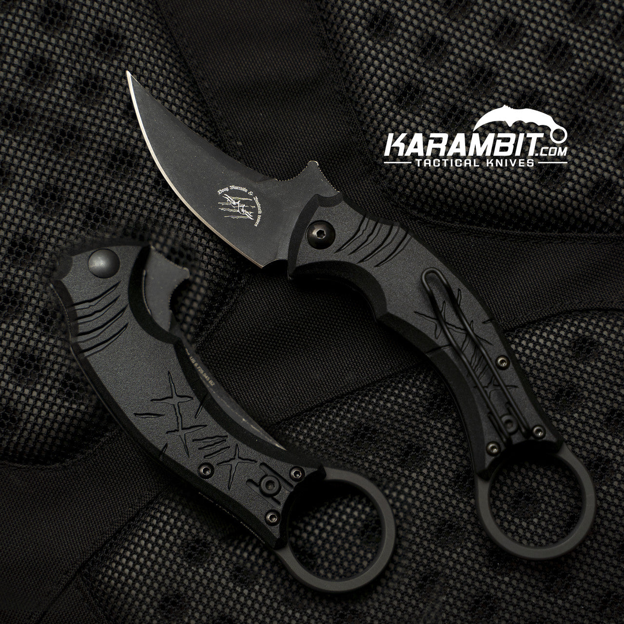 Bastinelli 2019 Folding Black Mako Karambit (BastiFldngMakoBlk)