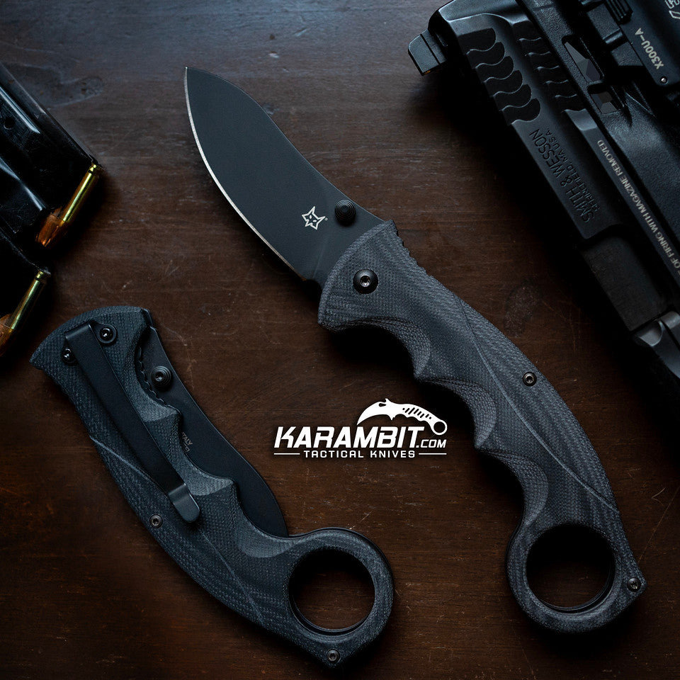 Fox 622B Kommer Alaska G10 Folding Karambit (FOX622B)