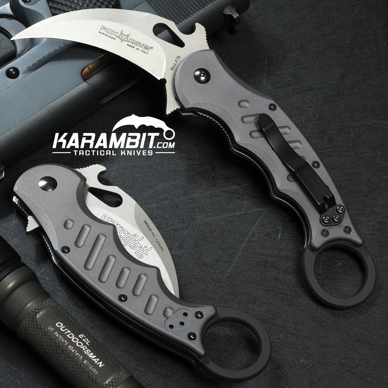 Fox 478 Aluminium Folding Karambit - Emerson Wave (FX478)