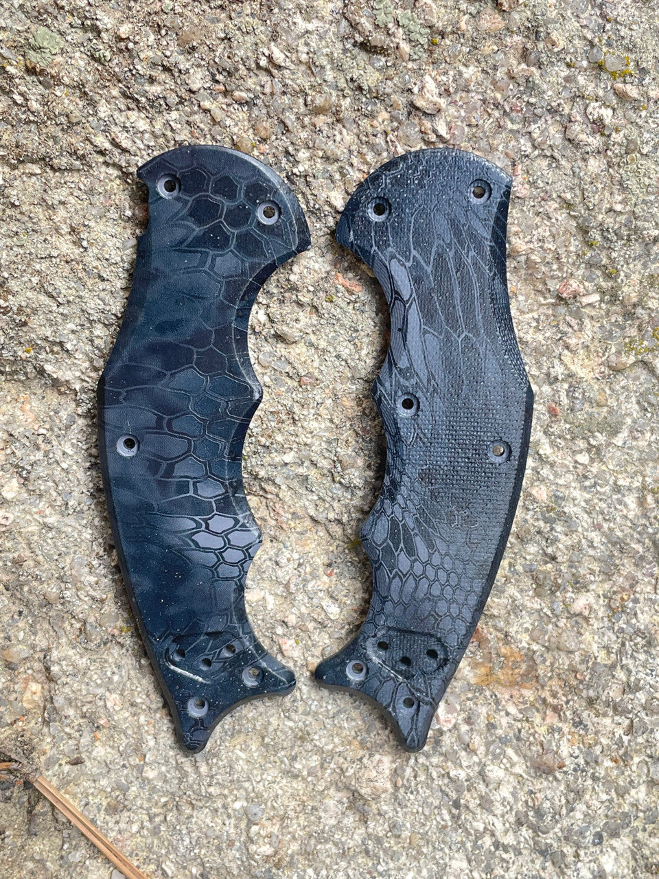 Karambit.com Fox EVO WORN Karambit Handle Set - Kryptek