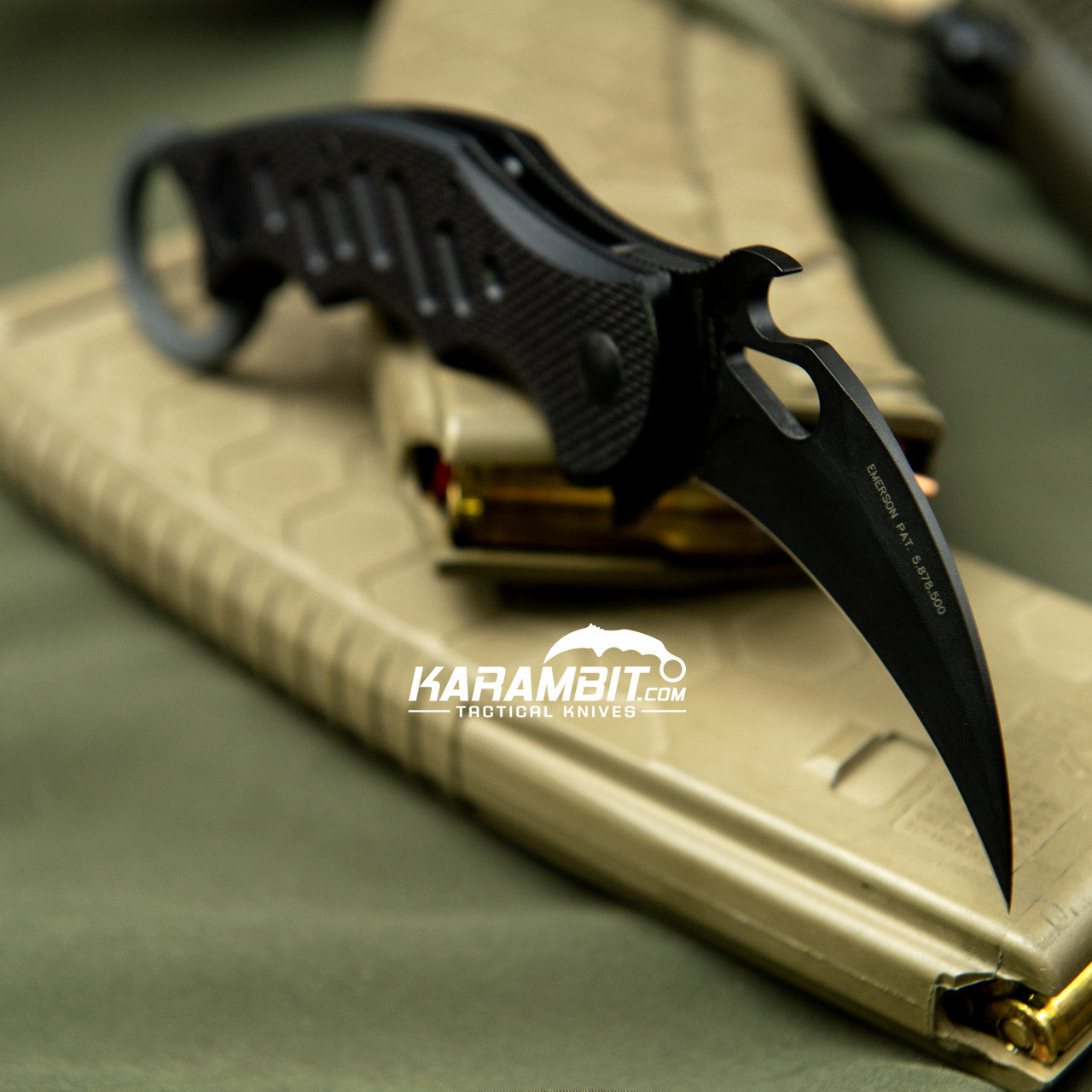 Fox 599 Black G10 Folding Karambit - Emerson Wave (FX599)