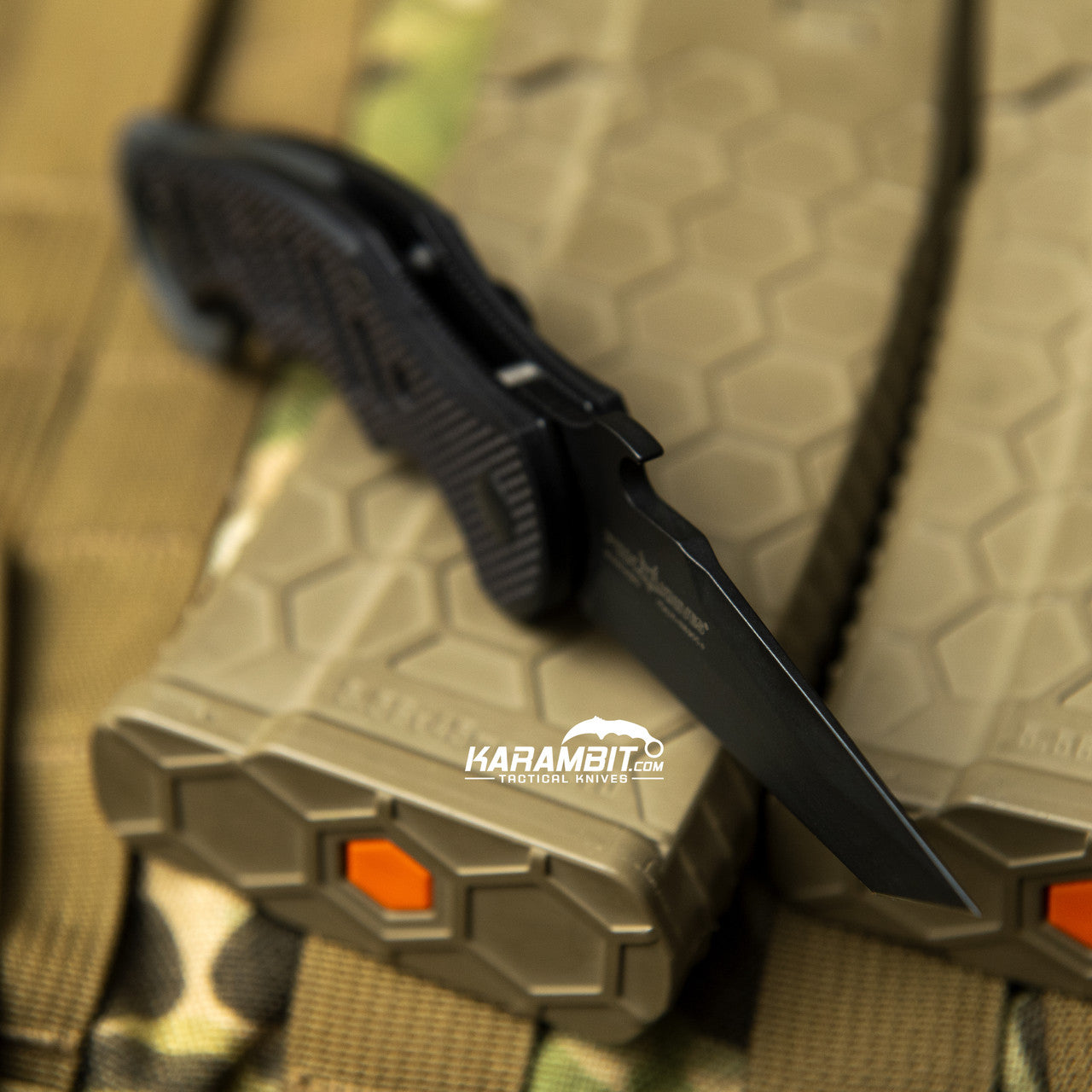 Fox Dart Black G10 Folding Karambit - Emerson Wave (FX597)