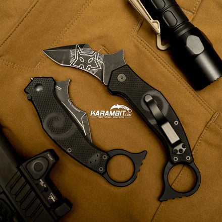 Fox Wihongi Black G10 Folding LAWKS Karambit - Emerson Wave