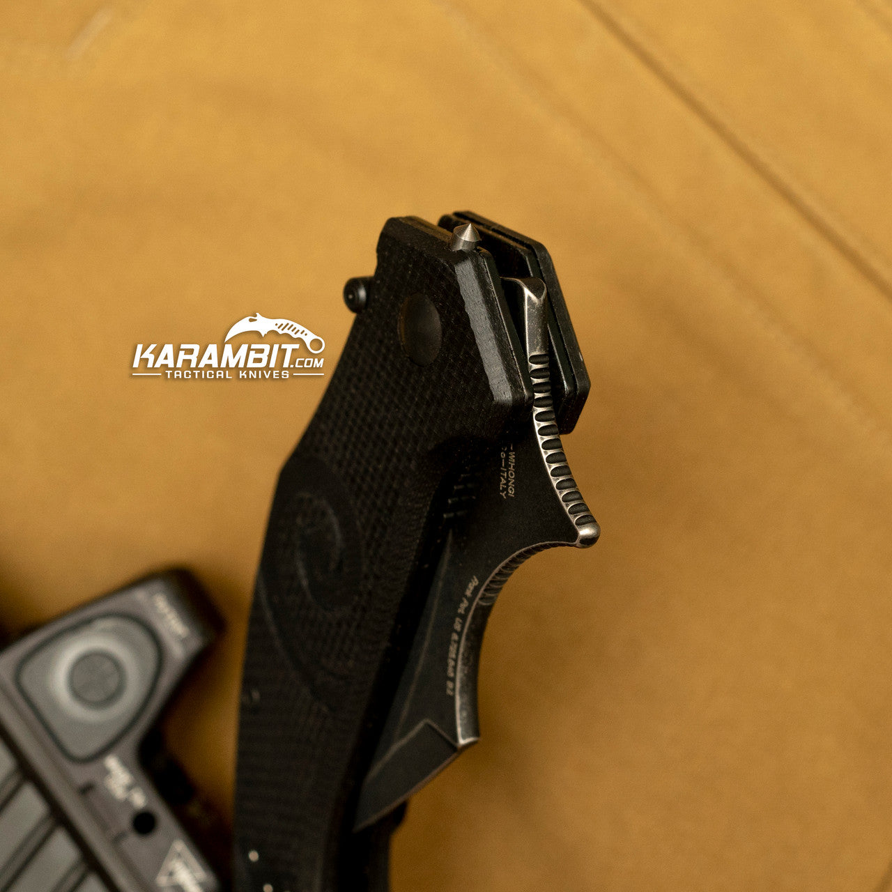 Fox Wihongi Black G10 Folding LAWKS Karambit - Emerson Wave (FX-653)