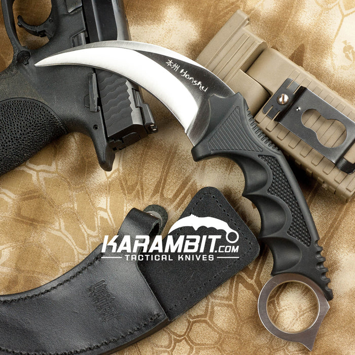 Honshu Silver Kerambit w/Boot Sheath (UC2786)