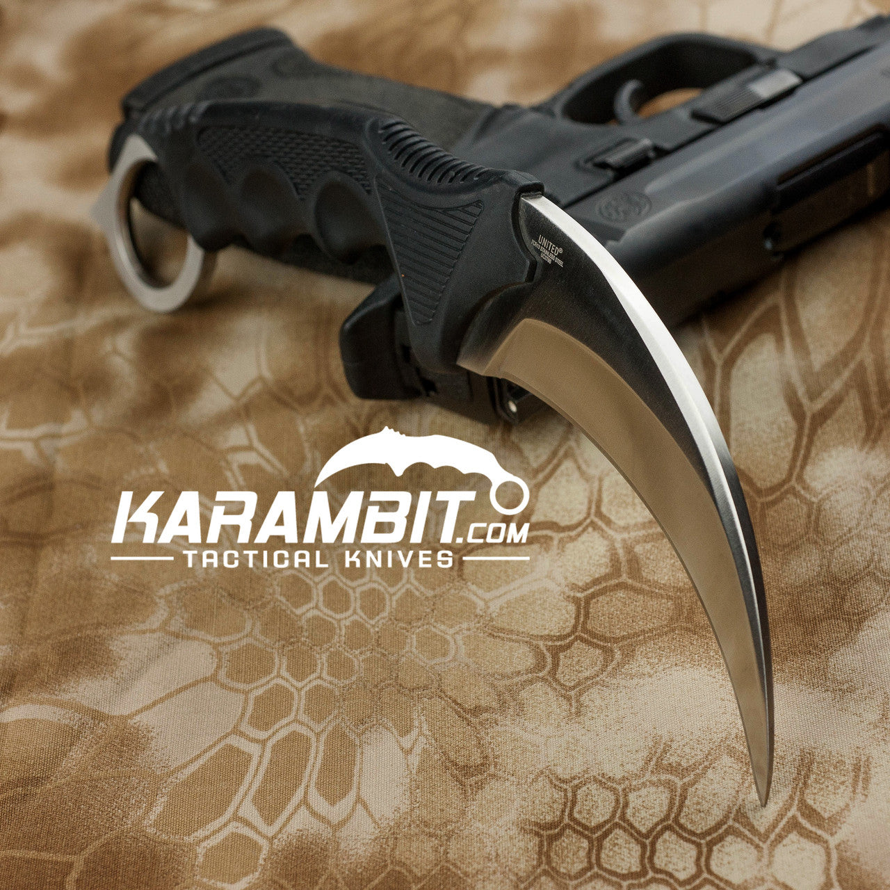 Honshu Silver Kerambit w/Boot Sheath (UC2786)