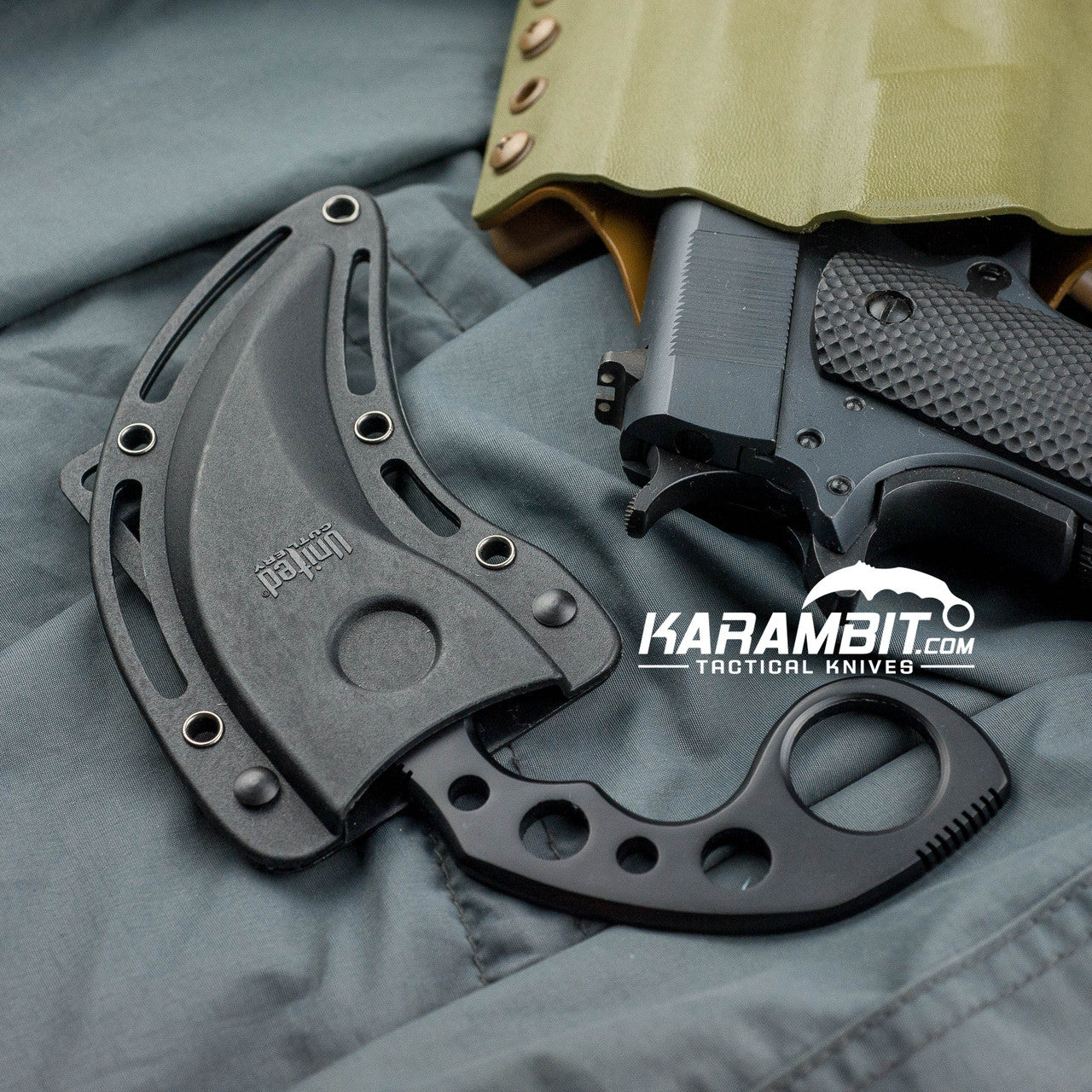 Black Undercover Karambit w/Sheath (UC1466B)