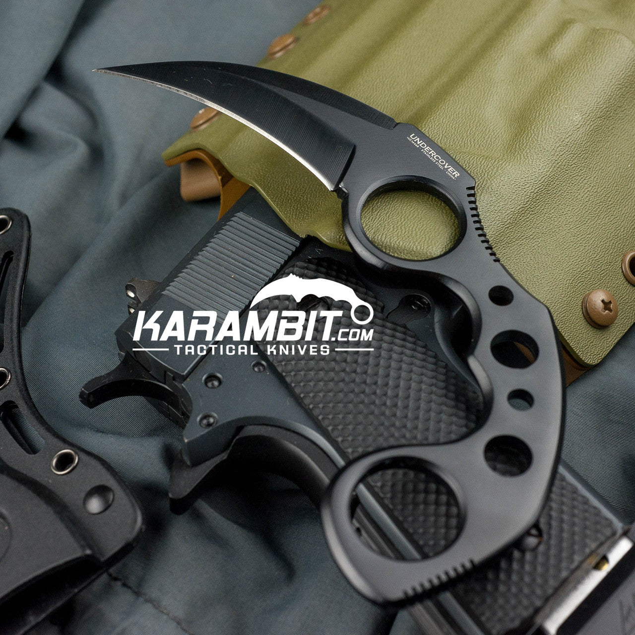 Black Undercover Karambit w/Sheath (UC1466B)