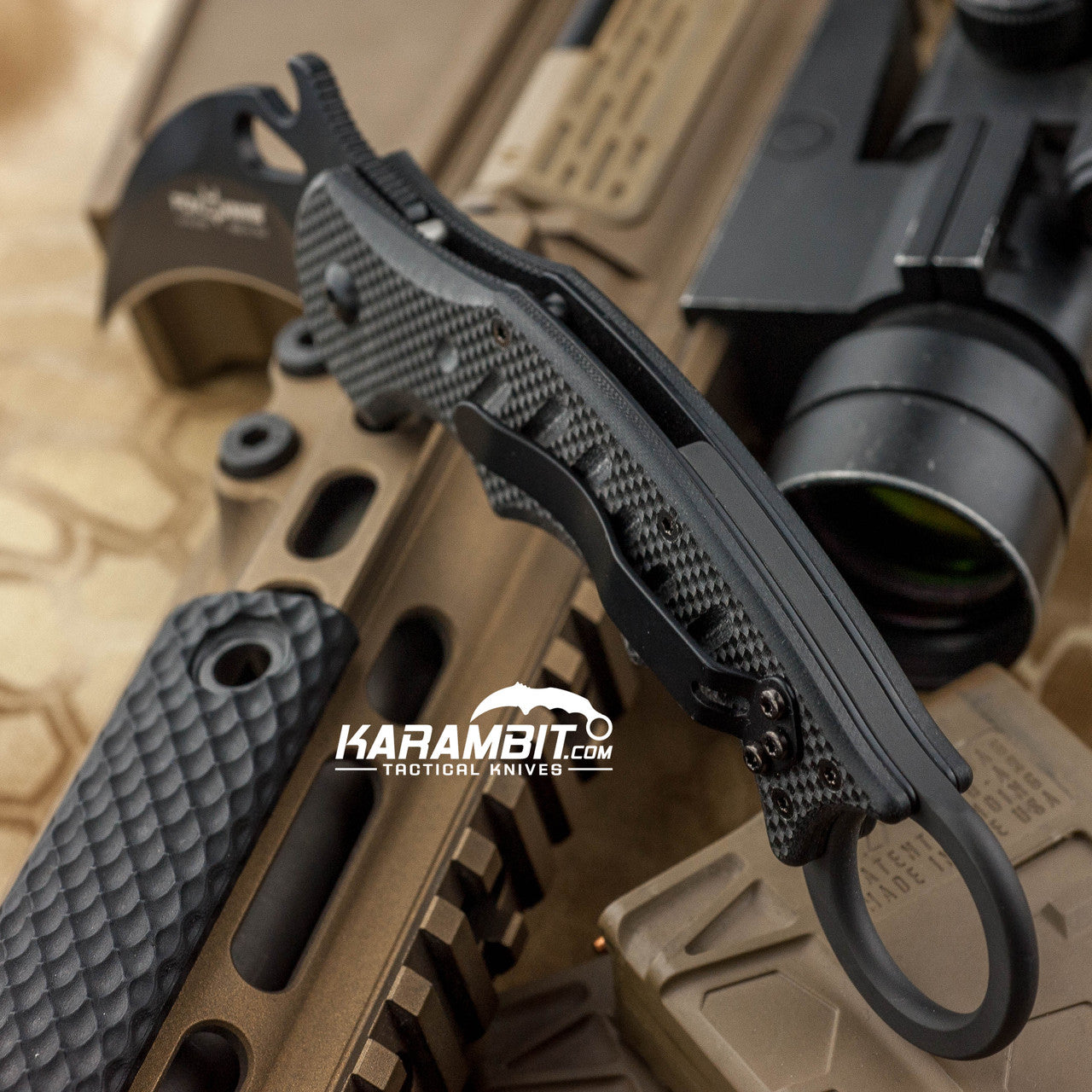 Fox 479 Black G10 Folding Karambit - Emerson Wave (FOX479)