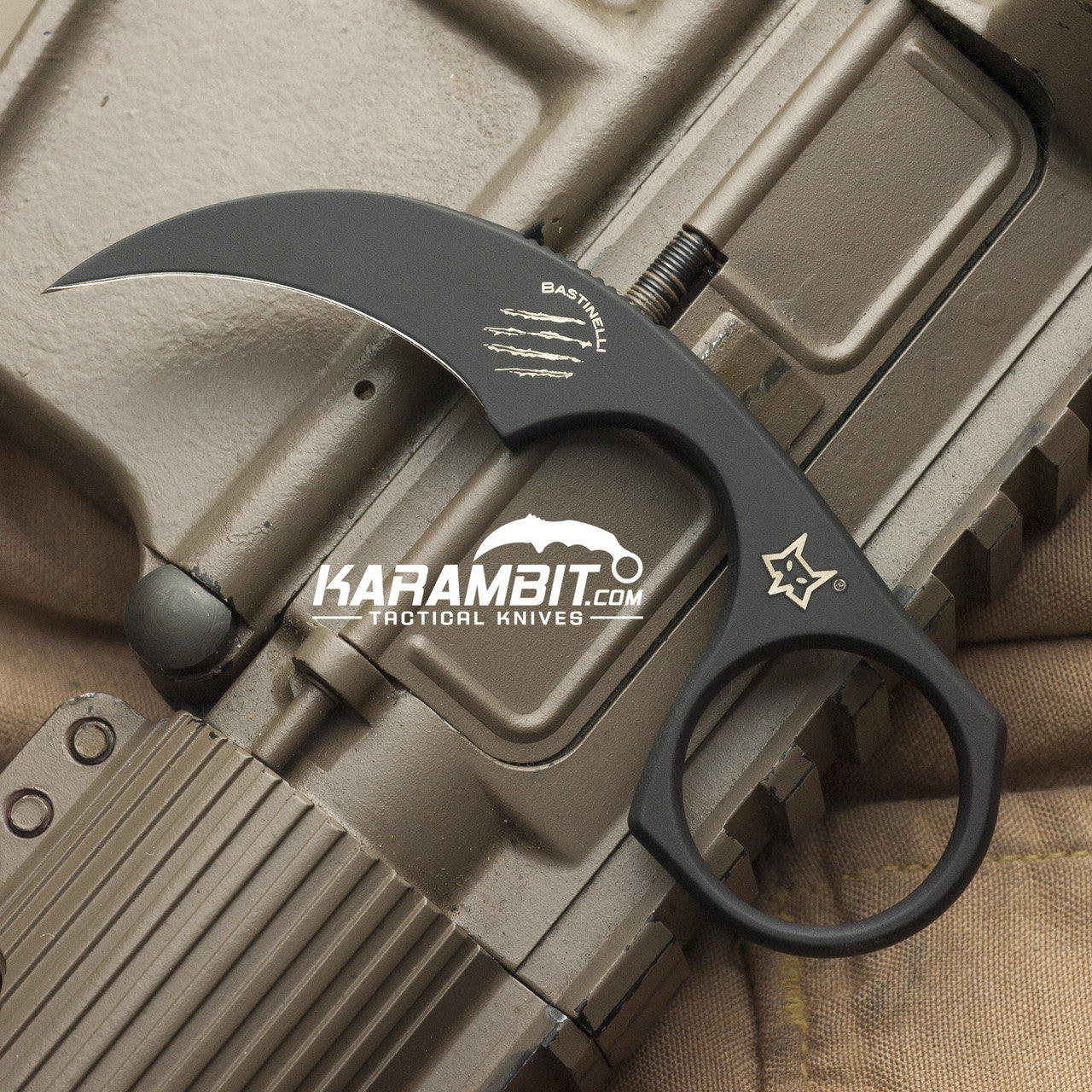 Bastinelli Black Cerakote Diagnostic Neck Knife (BastiDiagnosticNeckBlack)