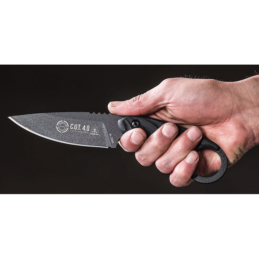 TOPS C.U.T. 4.0 Fixed Karambit Blackout Edition (TPCUT40A)