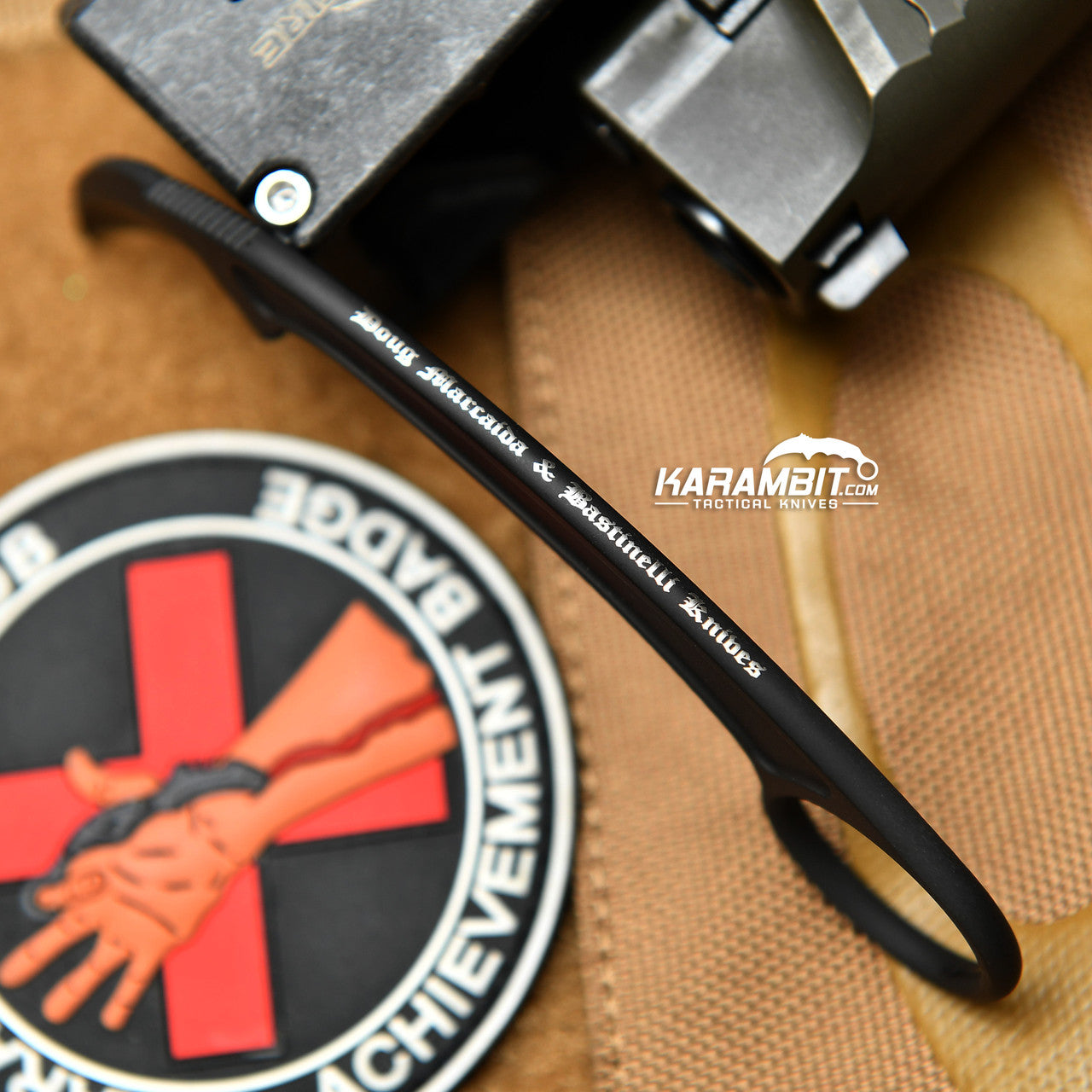 Bastinelli Pika Black Fixed Karambit (BastiPikaBlack)