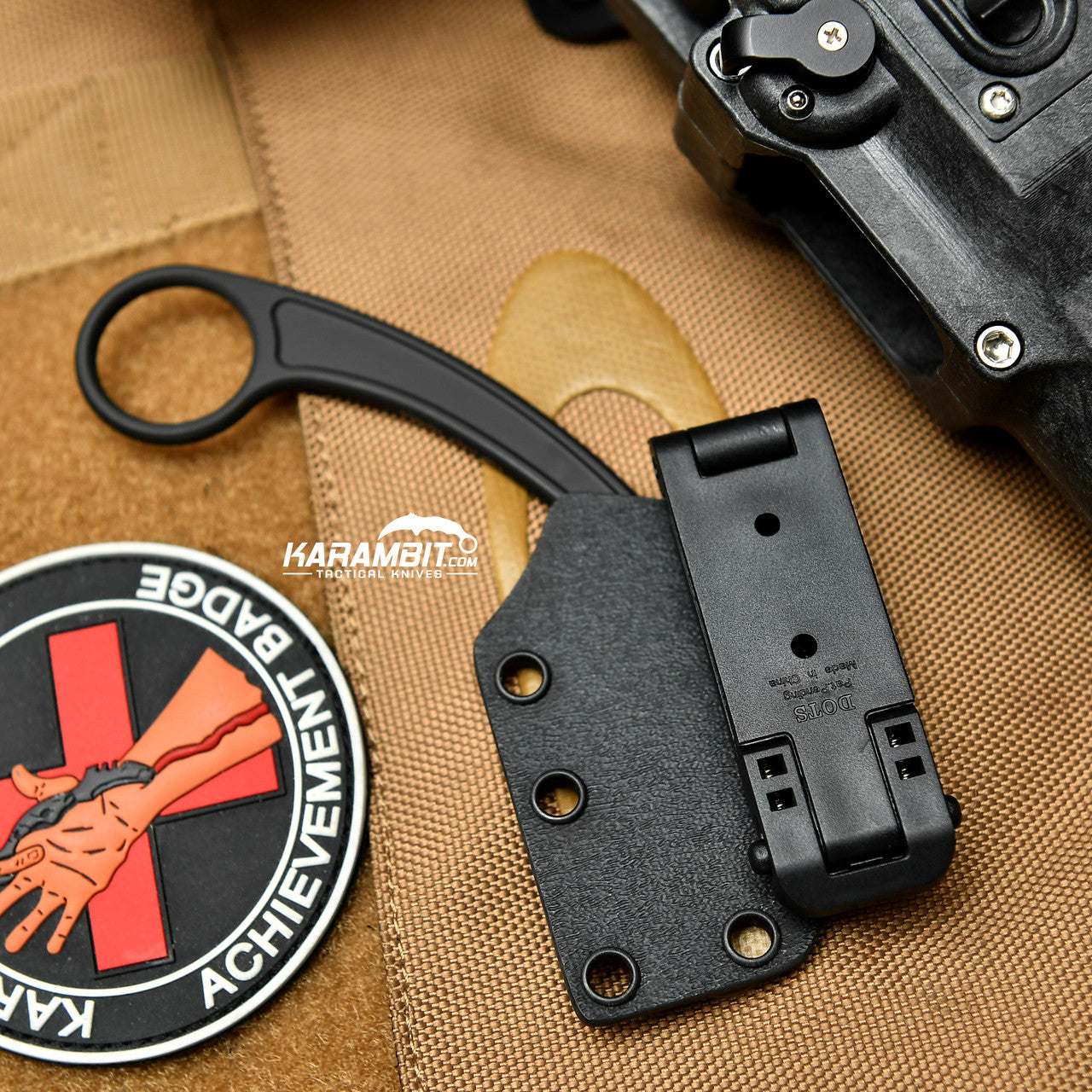 Bastinelli Pika Black Fixed Karambit (BastiPikaBlack)