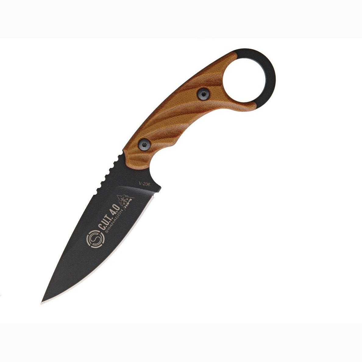 TOPS C.U.T. 4.0 Fixed Karambit Tan (TPCUT40)