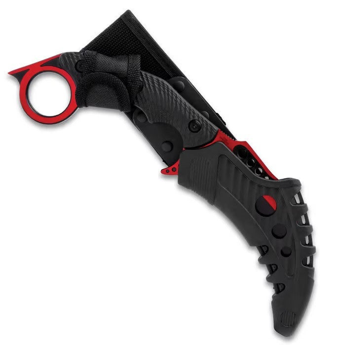 M48 Red Liberator Falcon Karambit