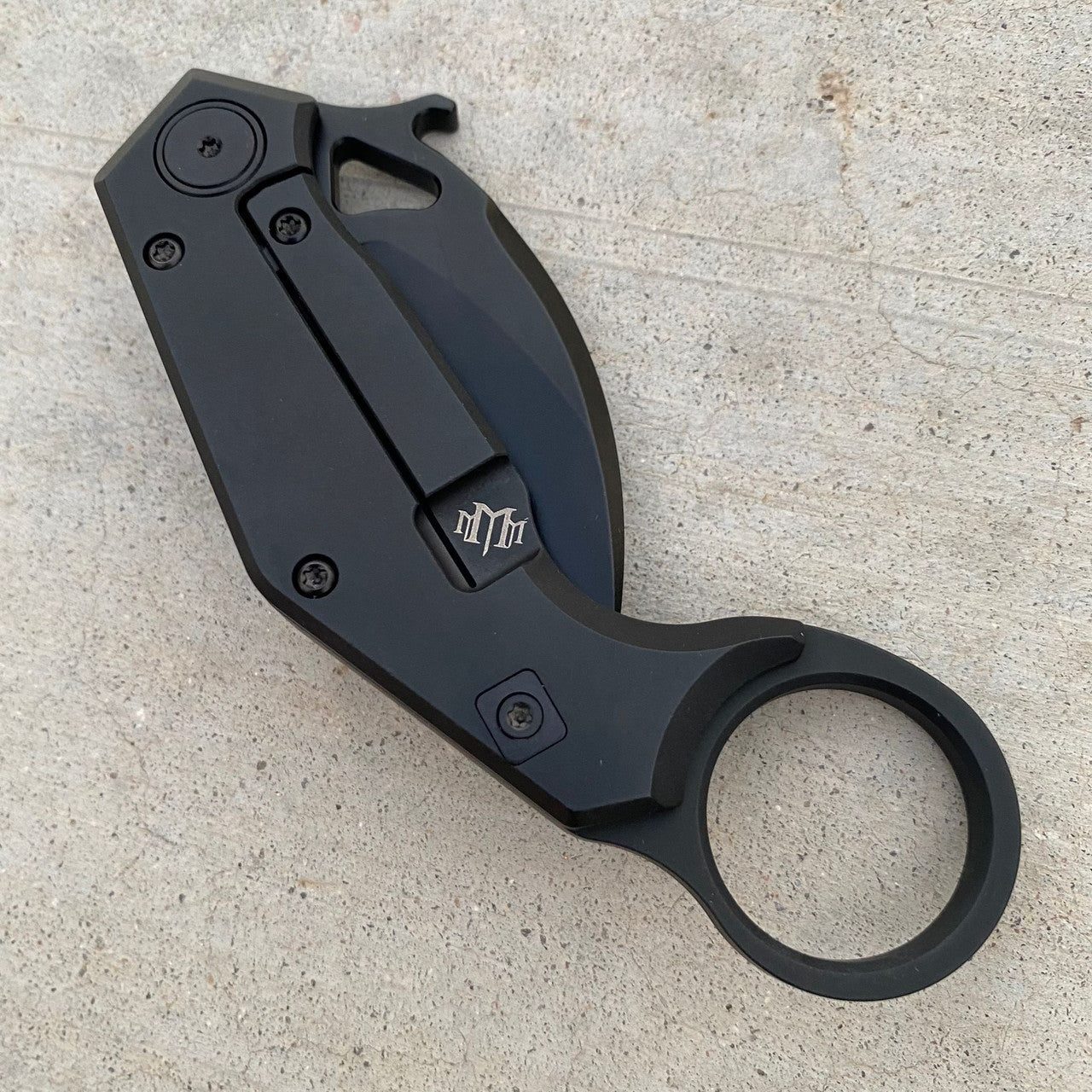 UDT Knives CPMD2 Black Folding Karambit (UDTCPMD2BlkKbt)