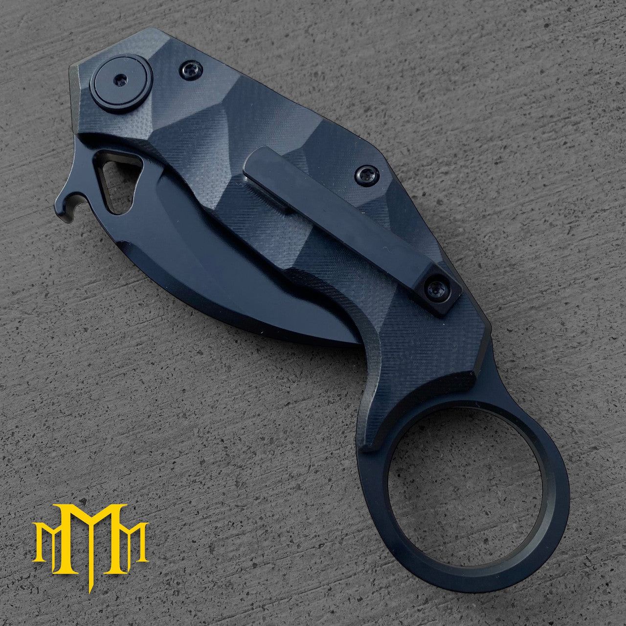 UDT Knives CPMD2 Black Folding Karambit (UDTCPMD2BlkKbt)