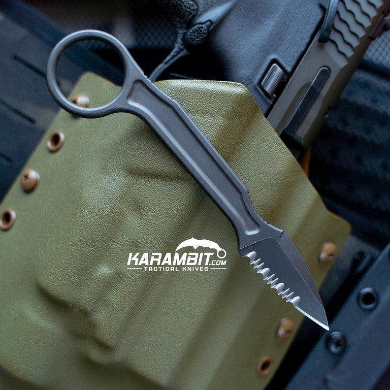 Bastinelli Stonewashed Serrated Spade (BAS223S)