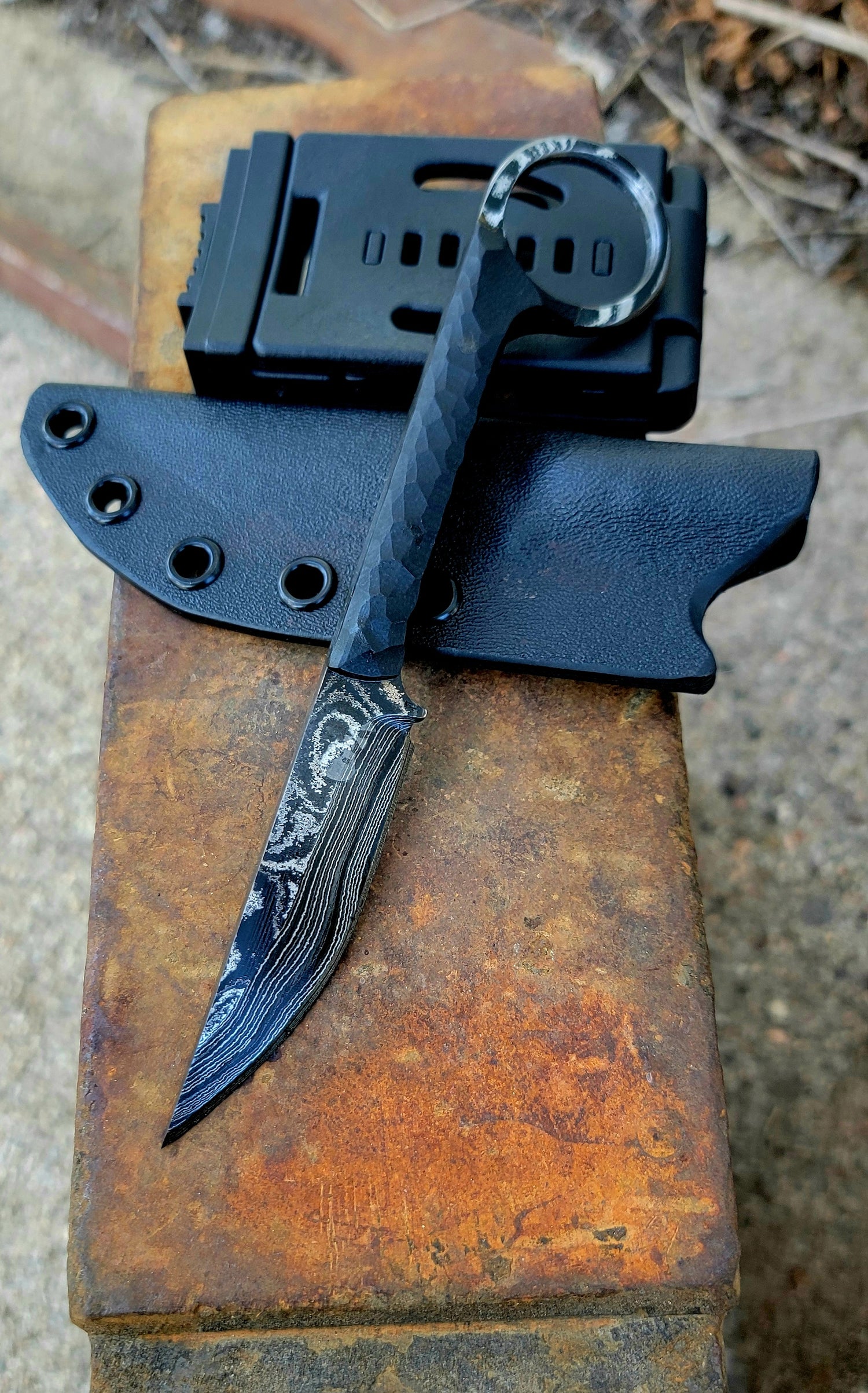 Angelfire Backup Damascus G10 Karambit