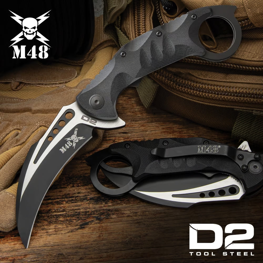 M48 Steel Titan D2 Folding Karambit | Karambit.com