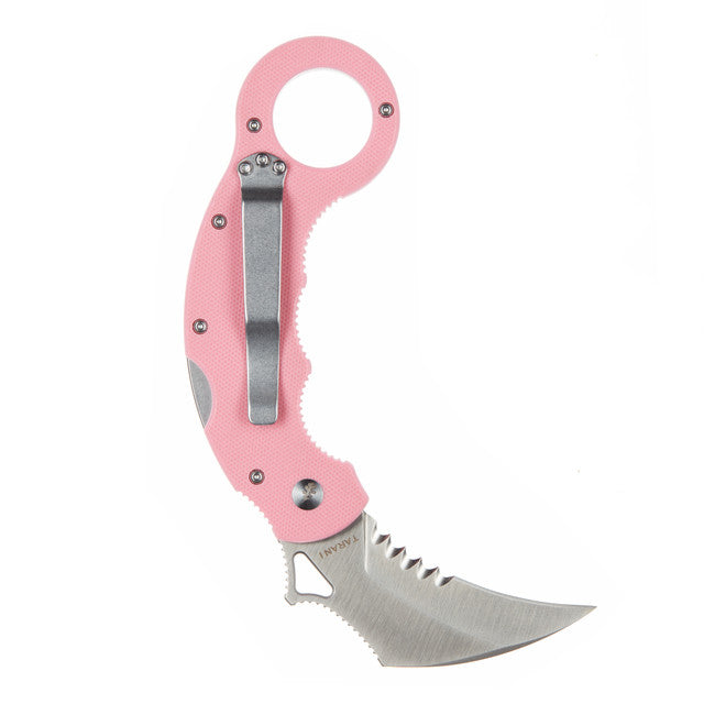 High Desert USA Pink Tarani Journeyman Bramp Karambit - Breast Cancer Awareness