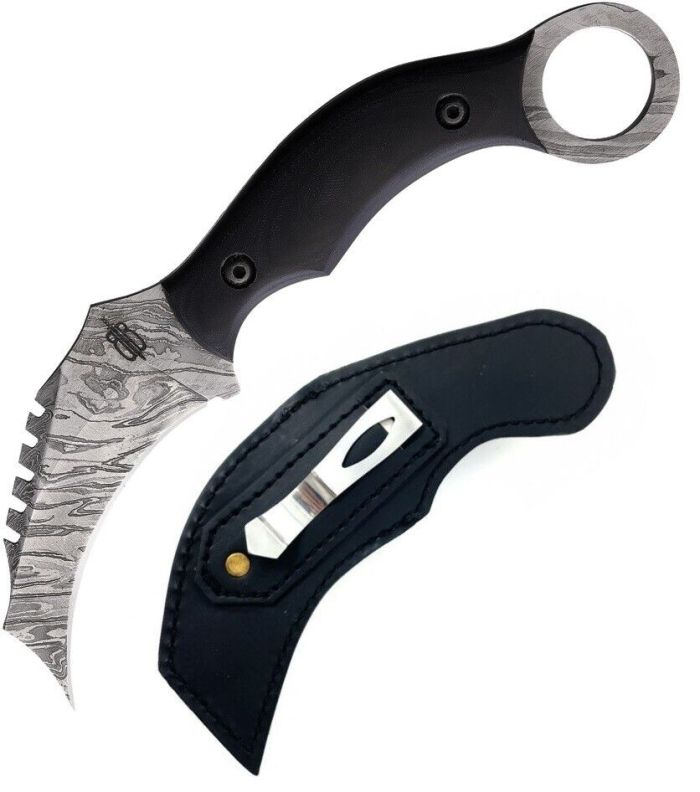 BNB Knives Damascus Venom Karambit