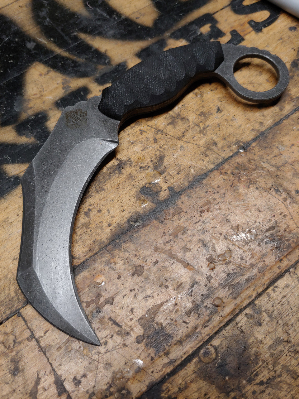 McDaniel Knives Lycan Karambit carbon fiber handle