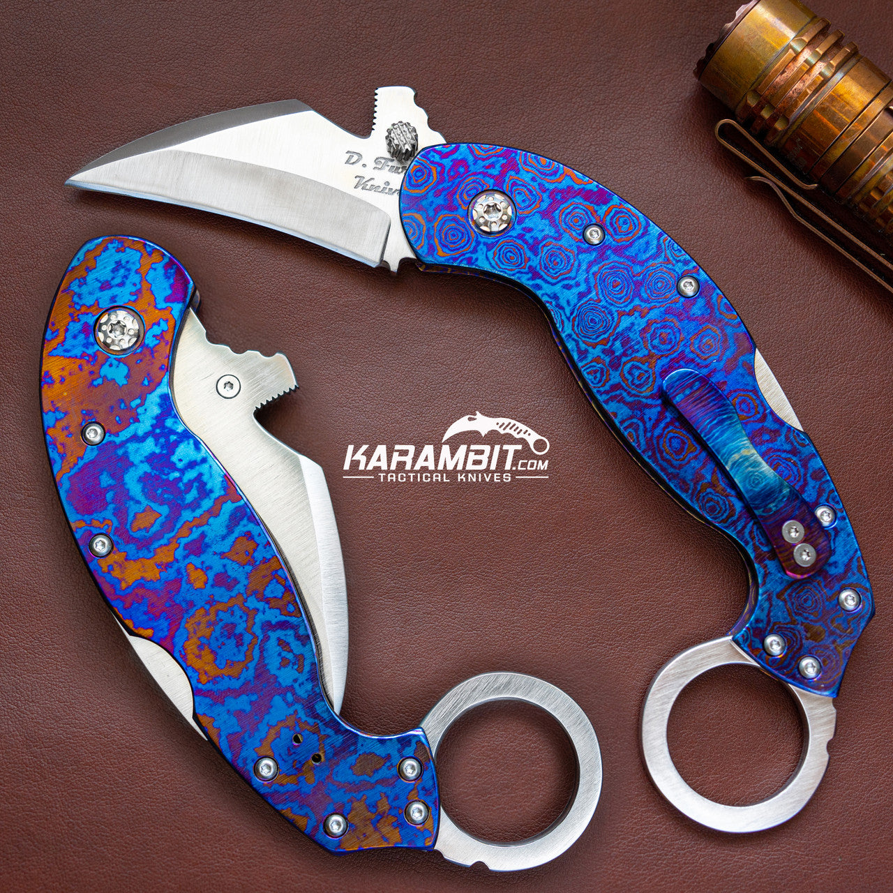 Furey's Urban Timascus Shogun Karambit - Ripper Opener (FryUrbnTimscsShgun)